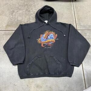 vintage planet hollywood las vegas dragon heavyweight destination hoodie